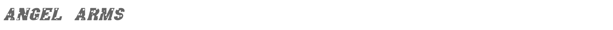 Sample characters Angel Arms Font
